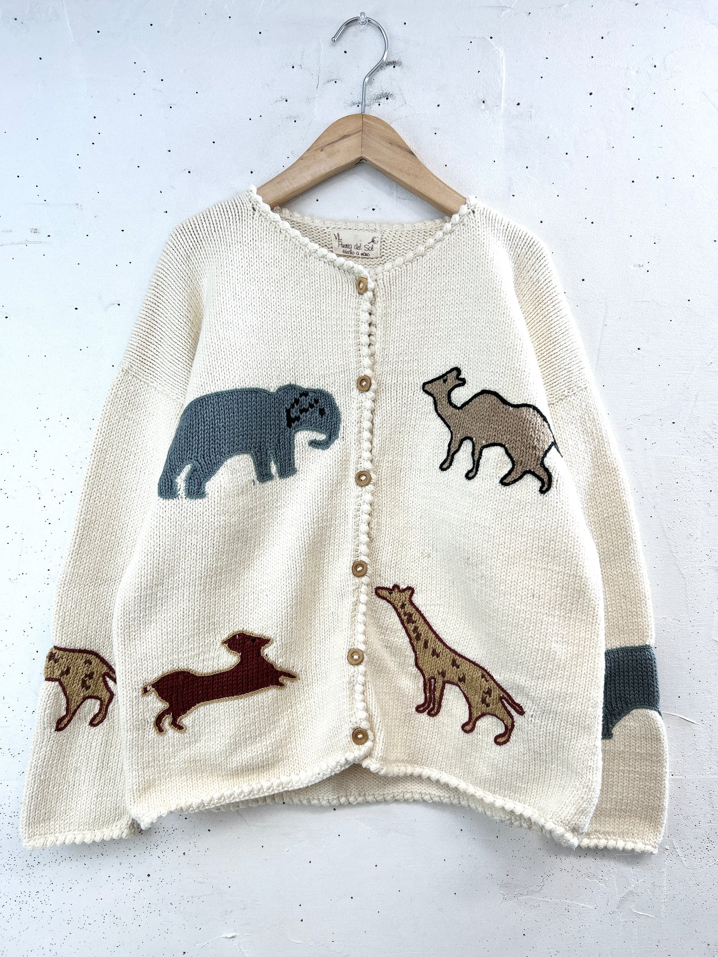 Vintage Hand Knit Cardigan [L31184]