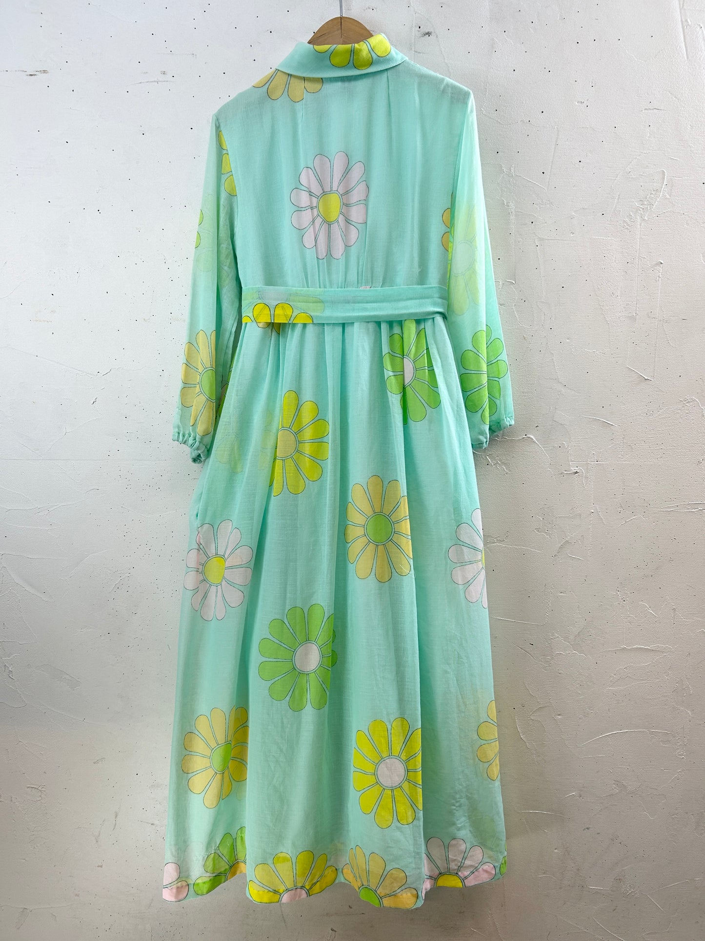 Vintage '70s Flower Dress [H30806]