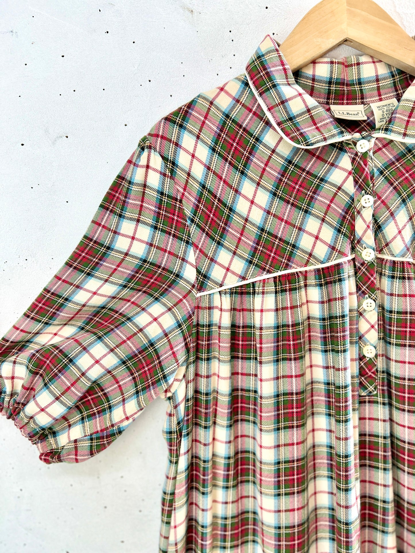 Vintage Plaid Dress 〜L.L.Bean〜 [J30437]
