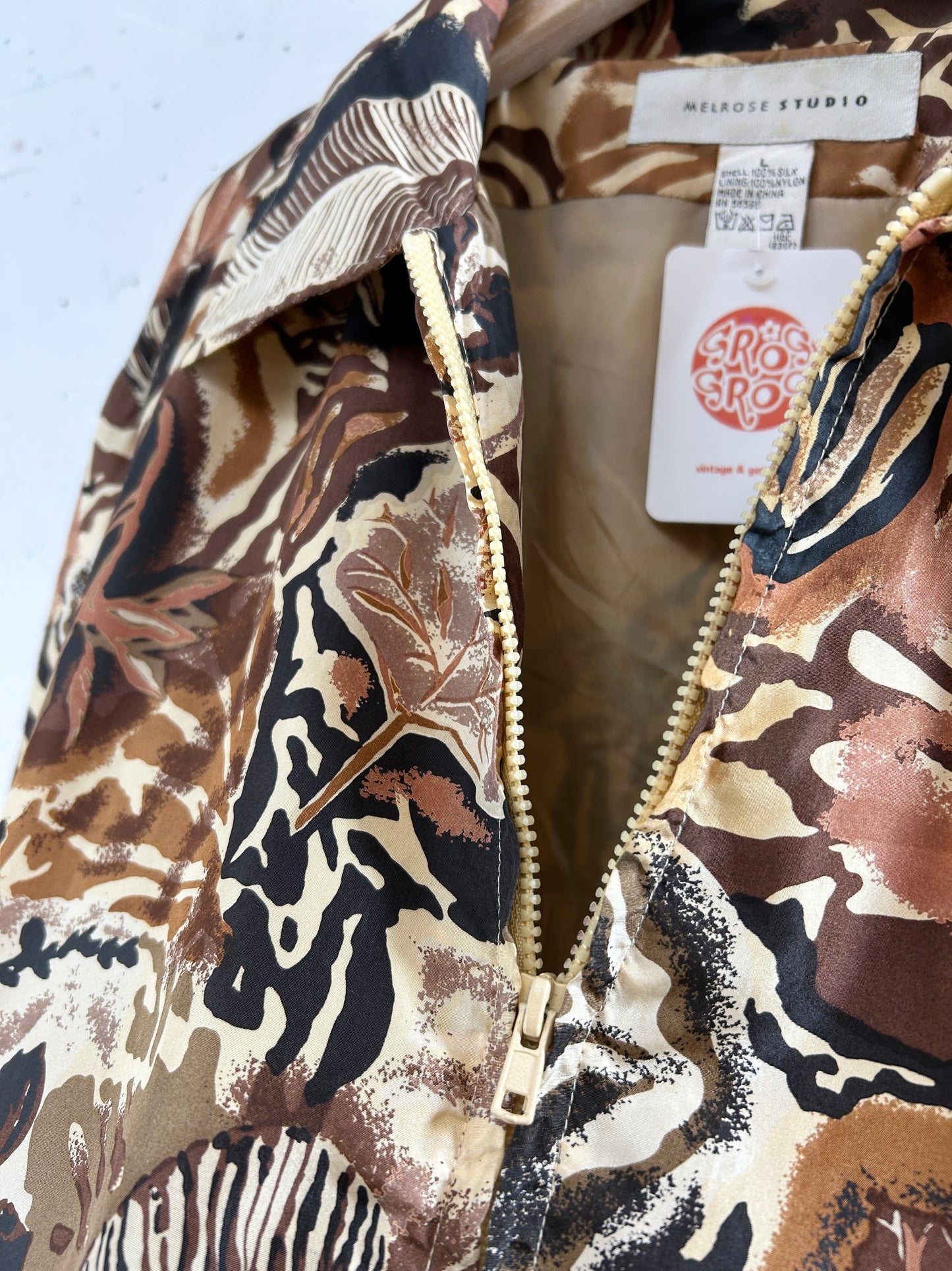 Vintage Silk Blouson [J30447]