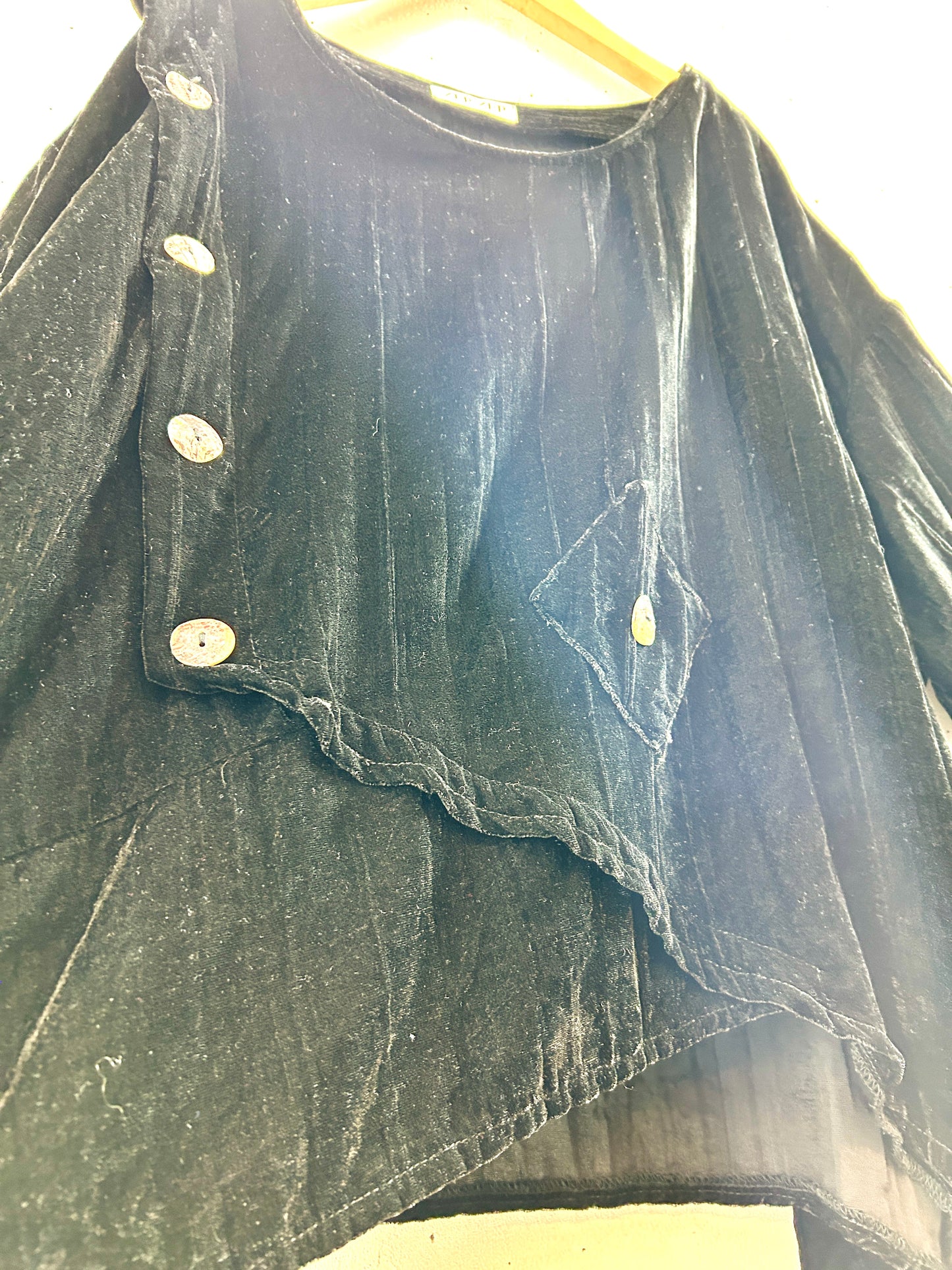 Vintage Velour Tops [K30688]