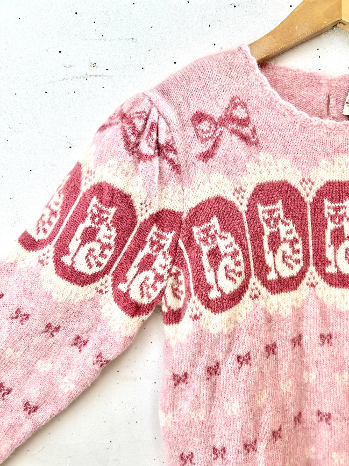 '80sVintage Hand Knit Sweater 〜SUSAN BRISTOL〜 [J30488]