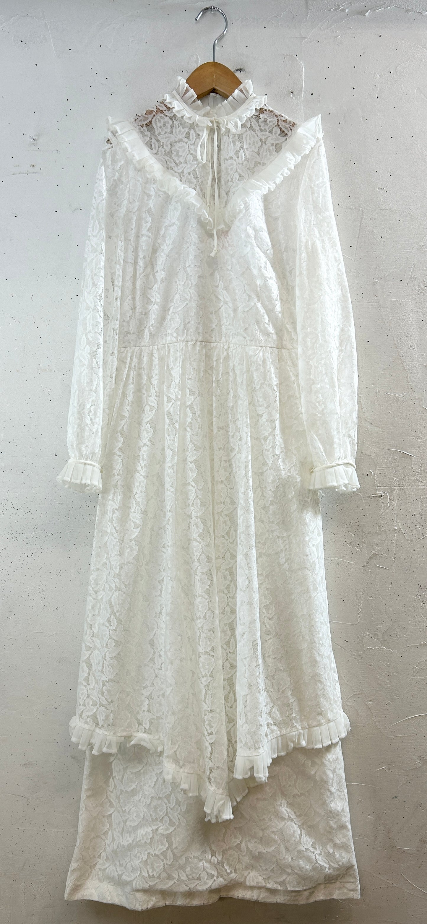 Vintage White Lace Dress [K30817]