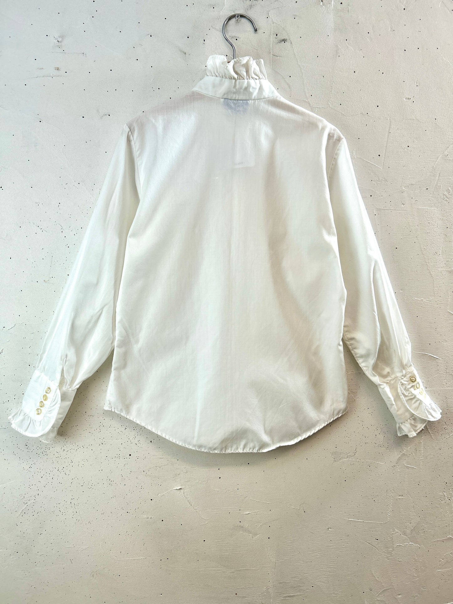 Vintage White Blouse  MADE IN USA[K30845]