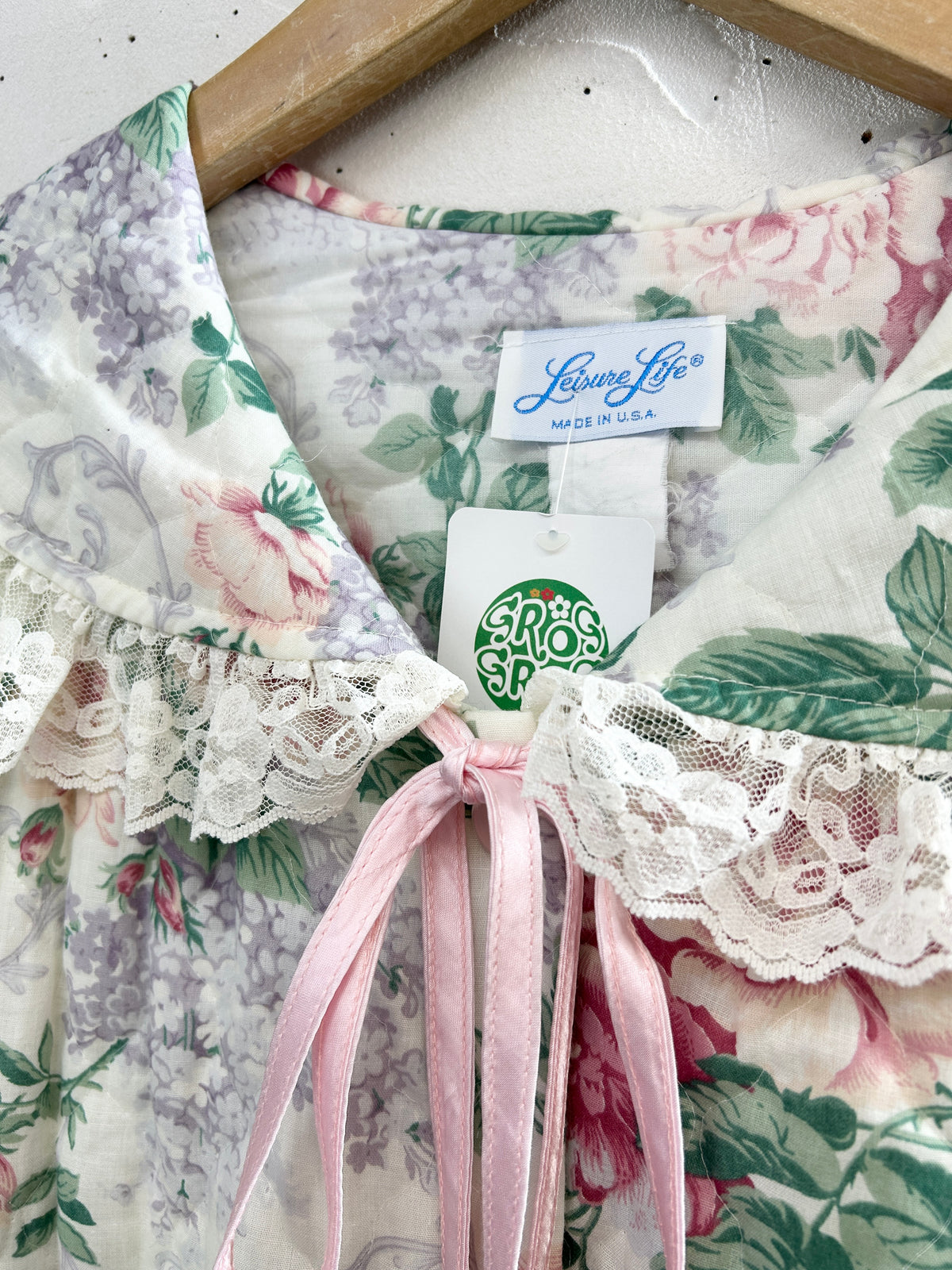 '70s Vintage Quilting Gown [J34232]