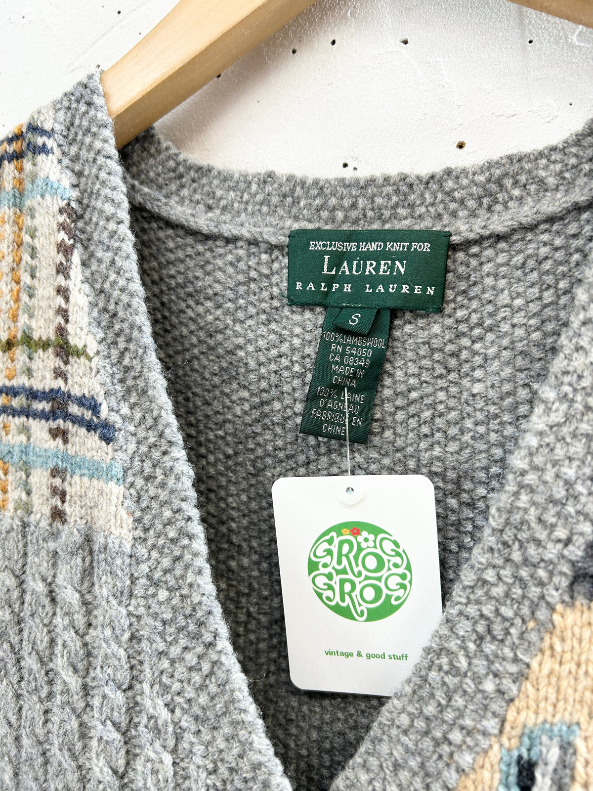 Vintage Knit Vest 〜Ralph Lauren〜  [J34340]