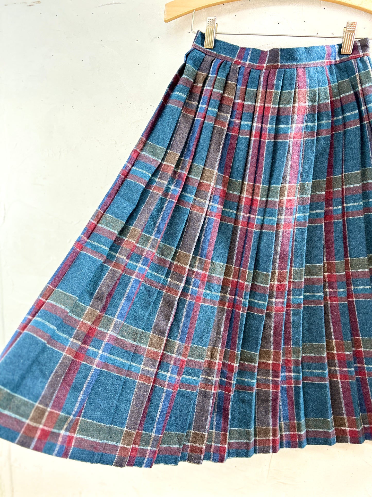 Vintage Plaid Skirt [K30768]