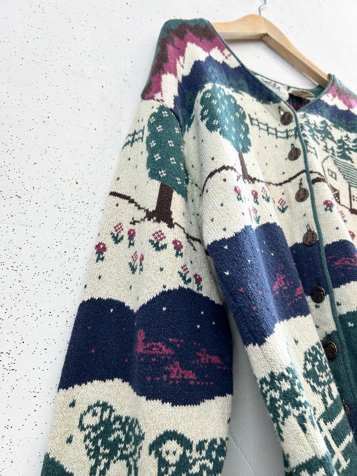 Vintage Cotton Knit Cardigan [J34185]
