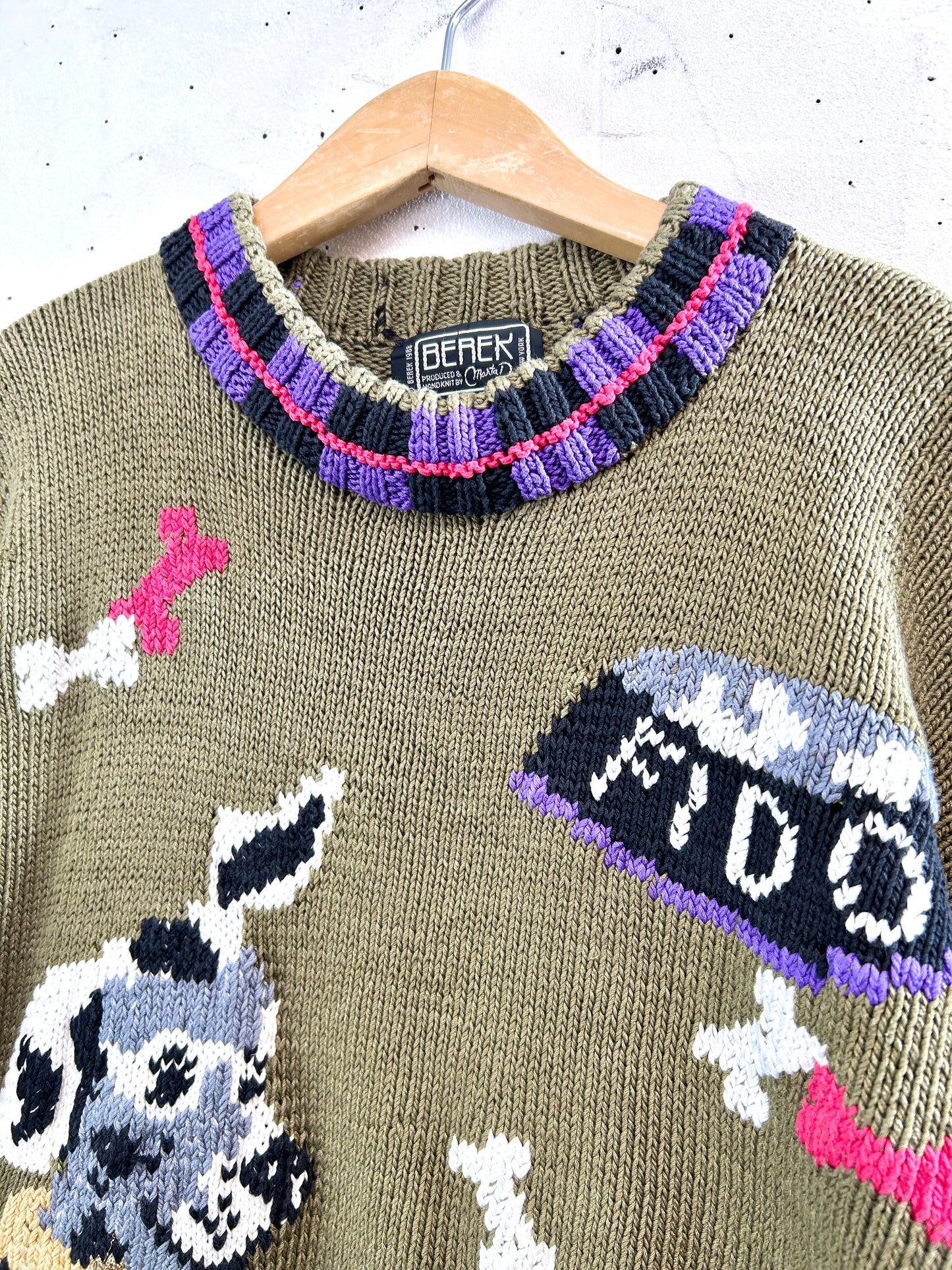 Vintage Cotton Hand Knit Sweater 〜BEREK〜 [L30998]