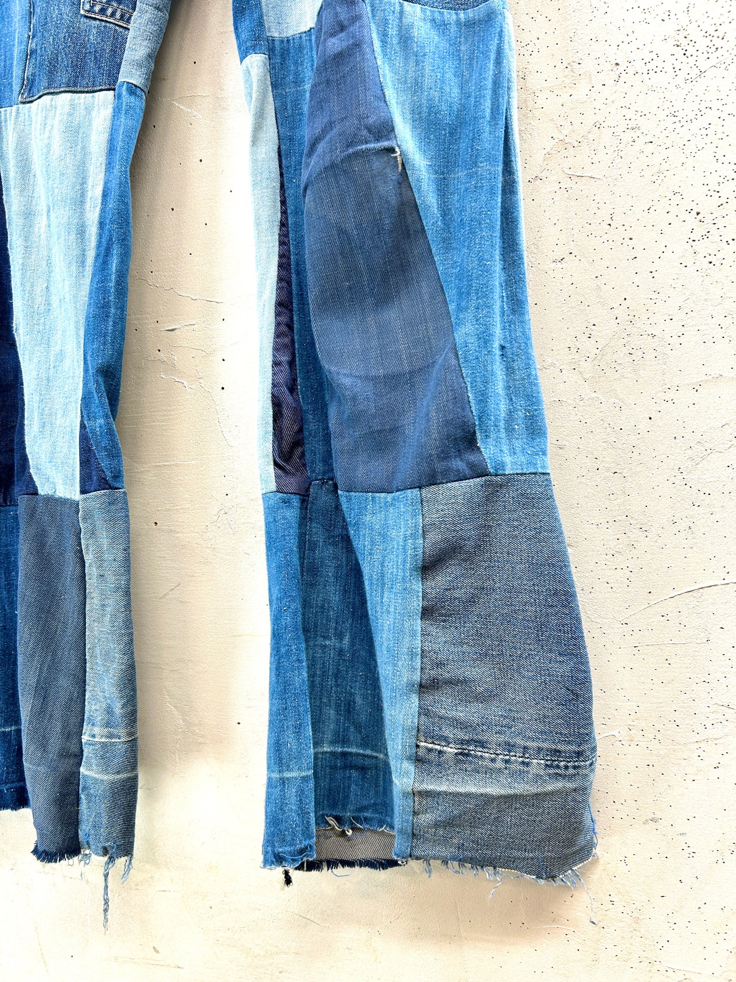 Vintage Crazy Denim Patchwork Pants[F32634]