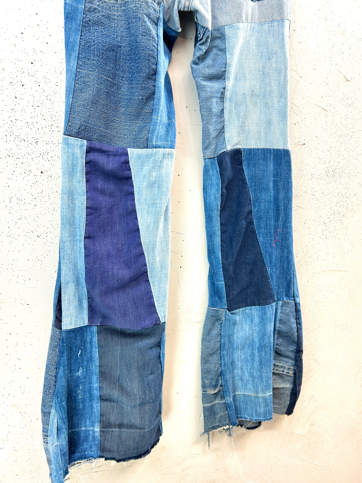 Vintage Crazy Denim Patchwork Pants[F32634]