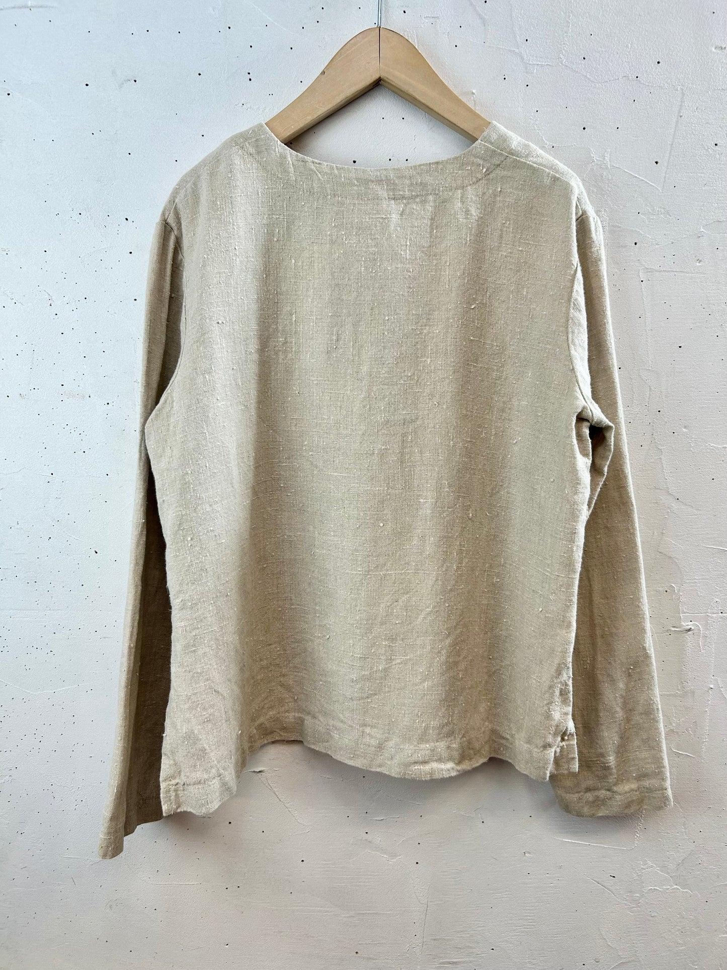 Vintage Linen Shirt MADE IN USA [G30755]