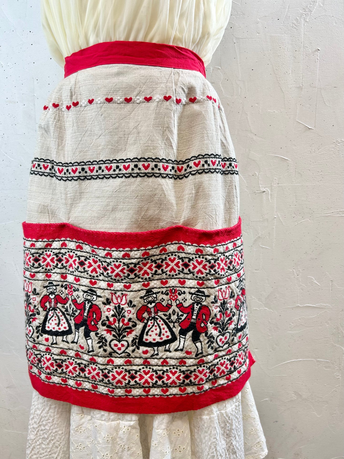 Vintage Tyrol Apron MADE IN AUSTRIA [G30713]