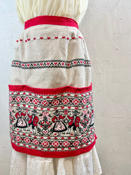 Vintage Tyrol Apron MADE IN AUSTRIA [G30713]