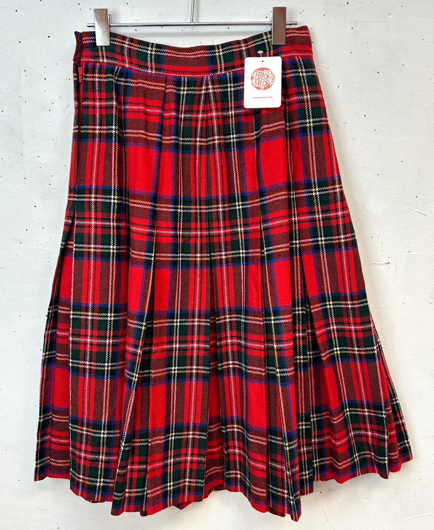 Vintage Plaid Skirt [L29183]