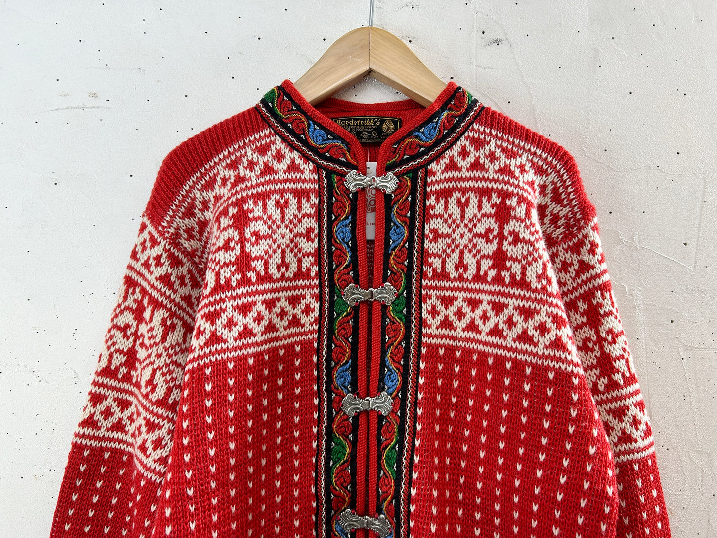 Vintage Nordic Knit Cardigan  MADE IN NORWAY [J30491]