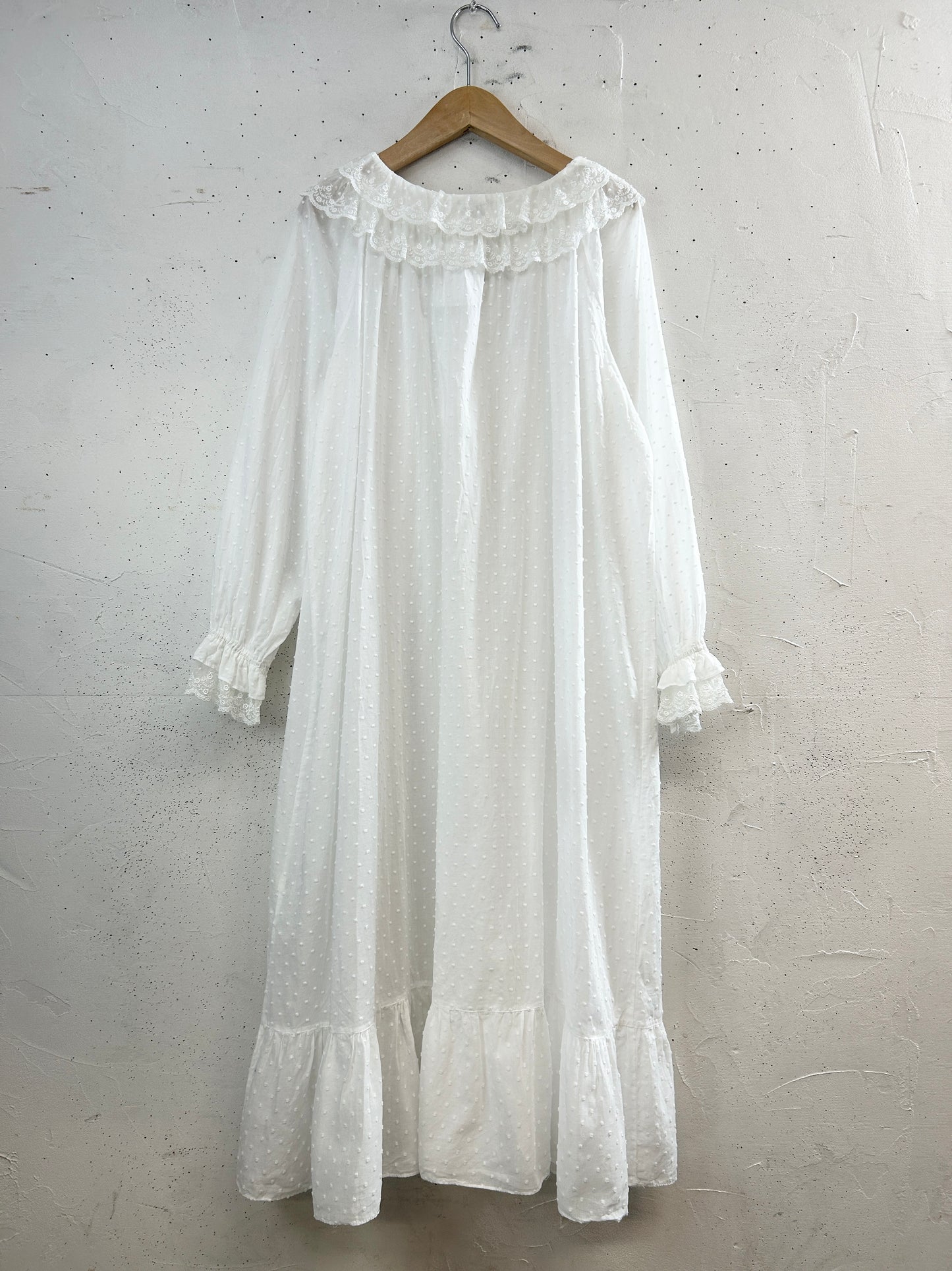 Vintage White Dress [I33685]