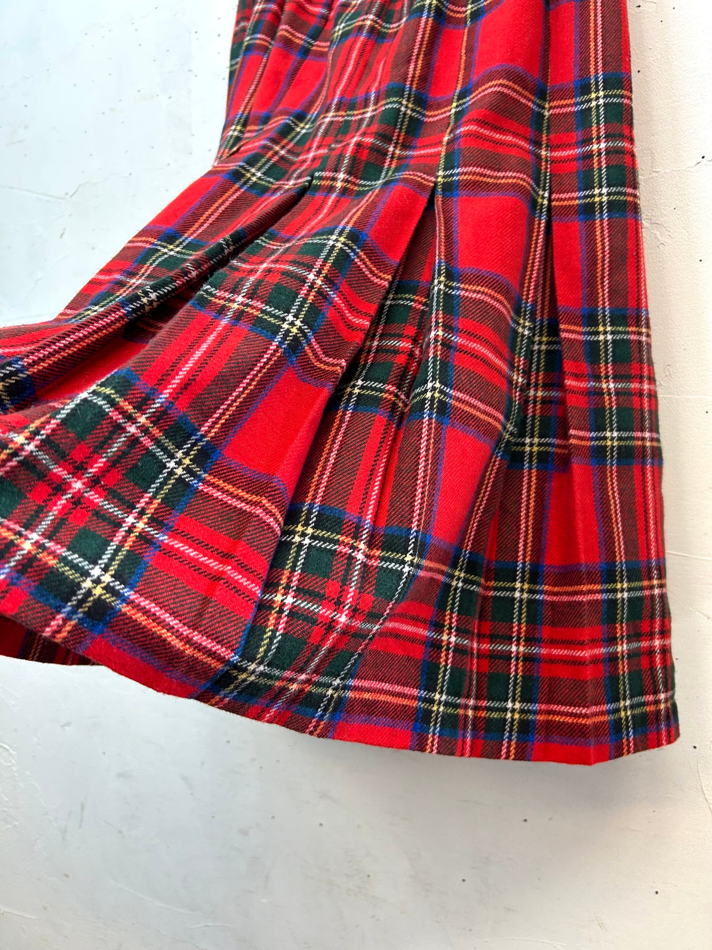 Vintage Plaid Skirt [L29183]