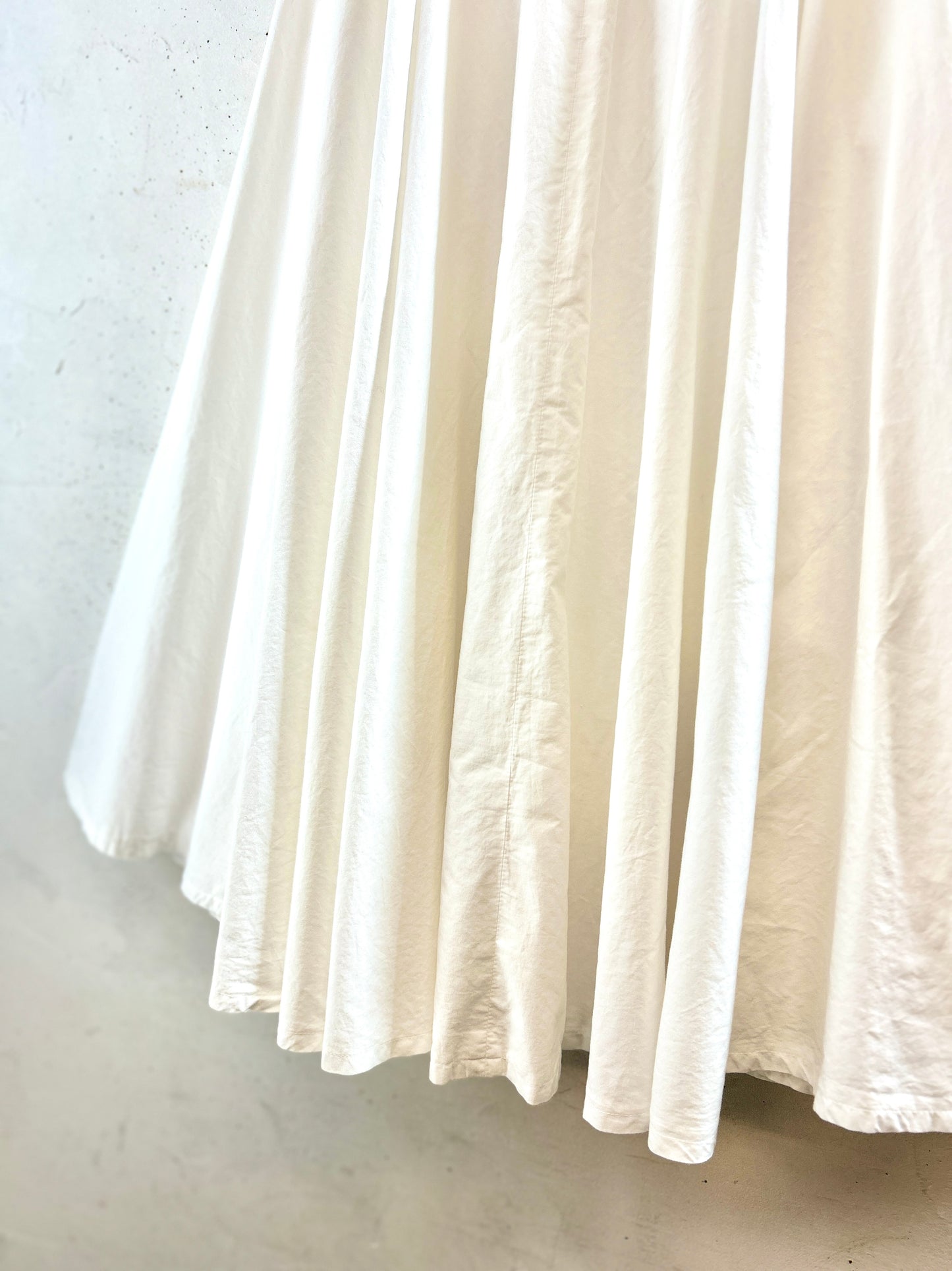 Vintage White Skirt MADE IN FRANCE [K30911]