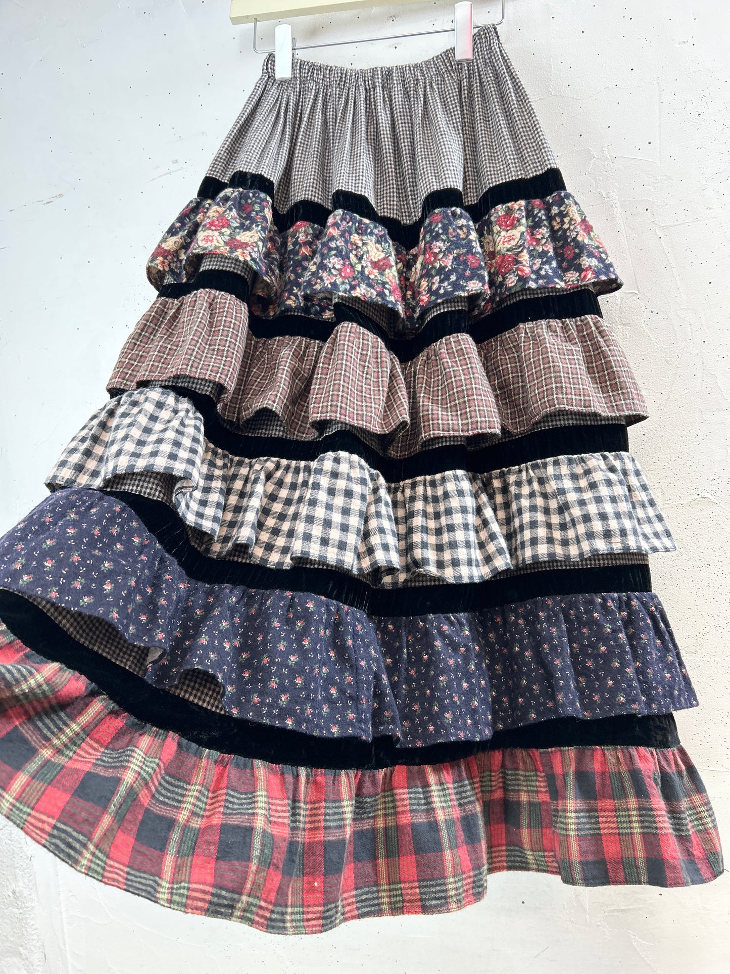 Vintage Tiered Skirt [I33714]