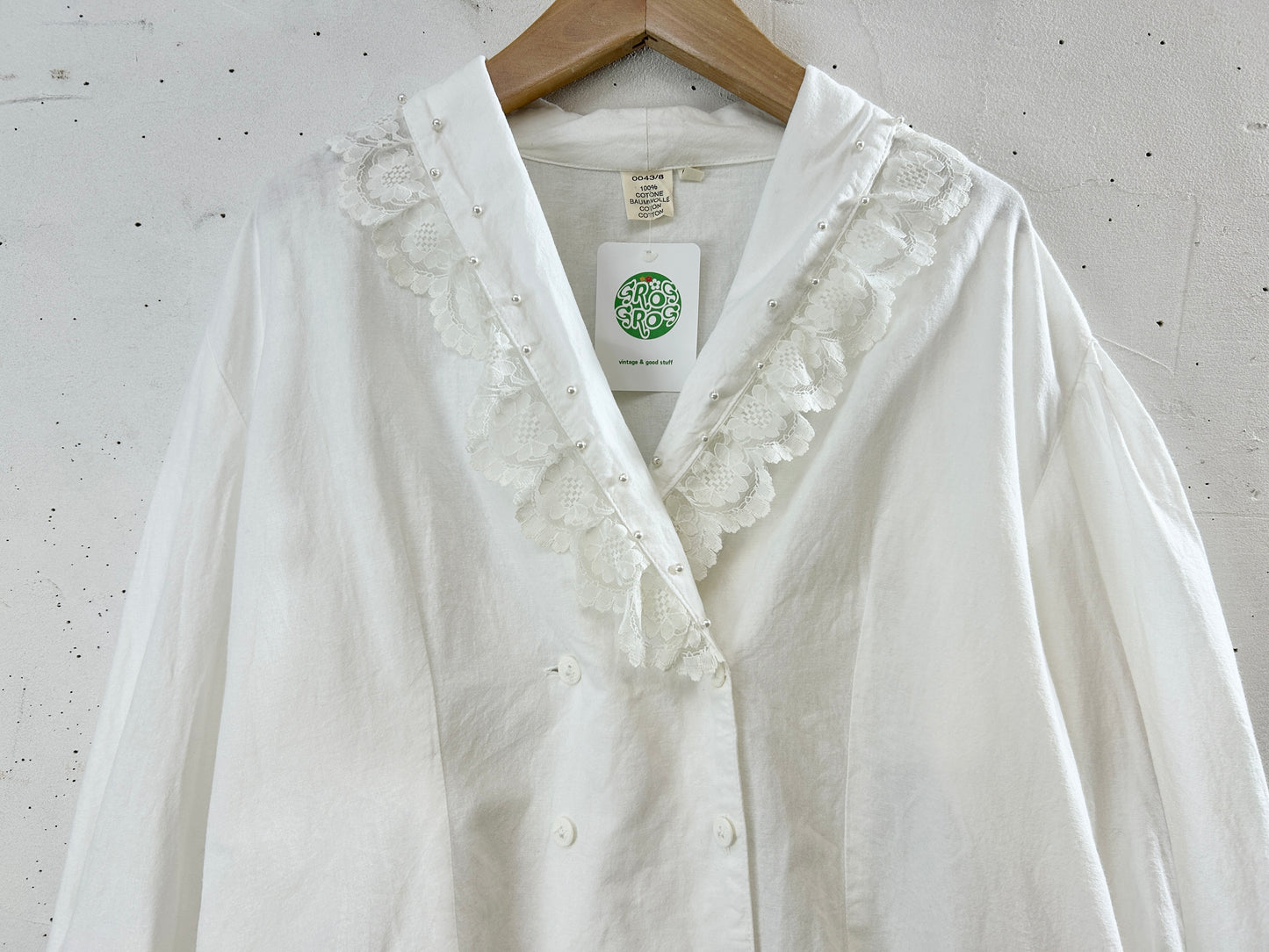 Vintage White Blouse [H30886]