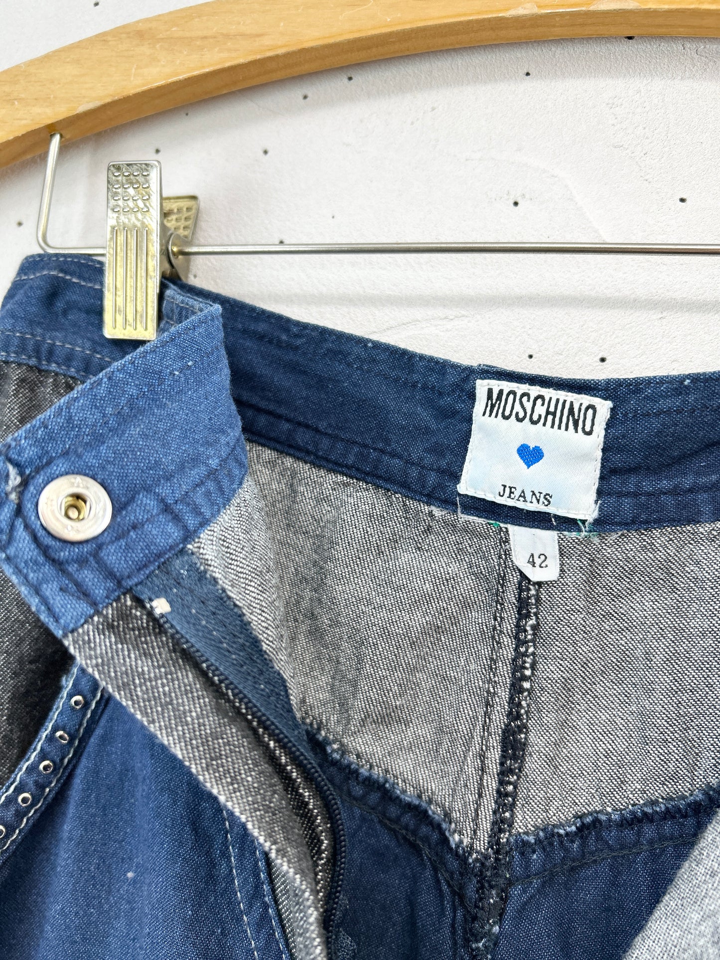 Vintage Denim Pants 〜MOSCHINO〜 Made in Italy [B31513]