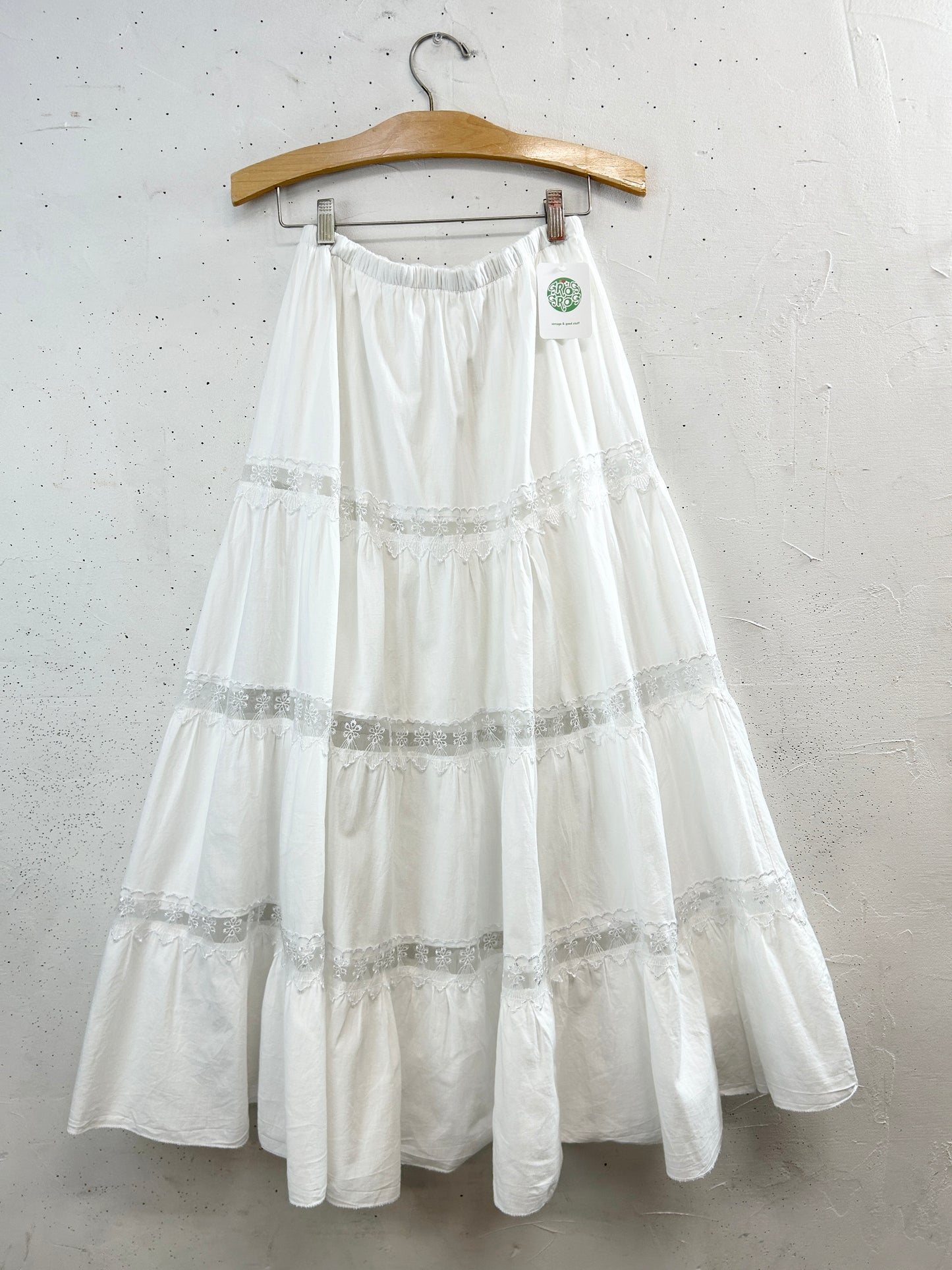 Vintage White Skirt [B31605]