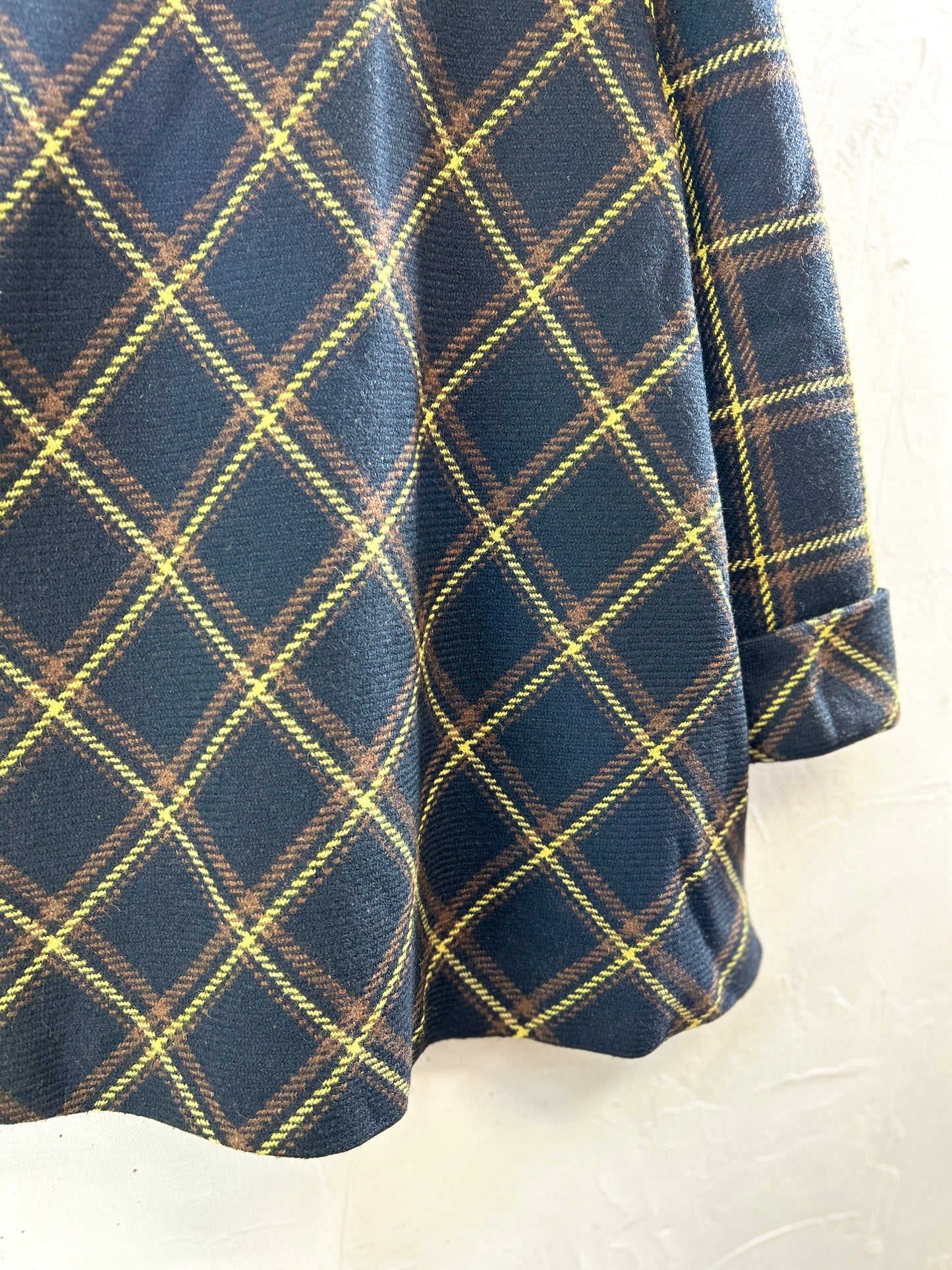 Vintage Plaid Coat  [L30964]