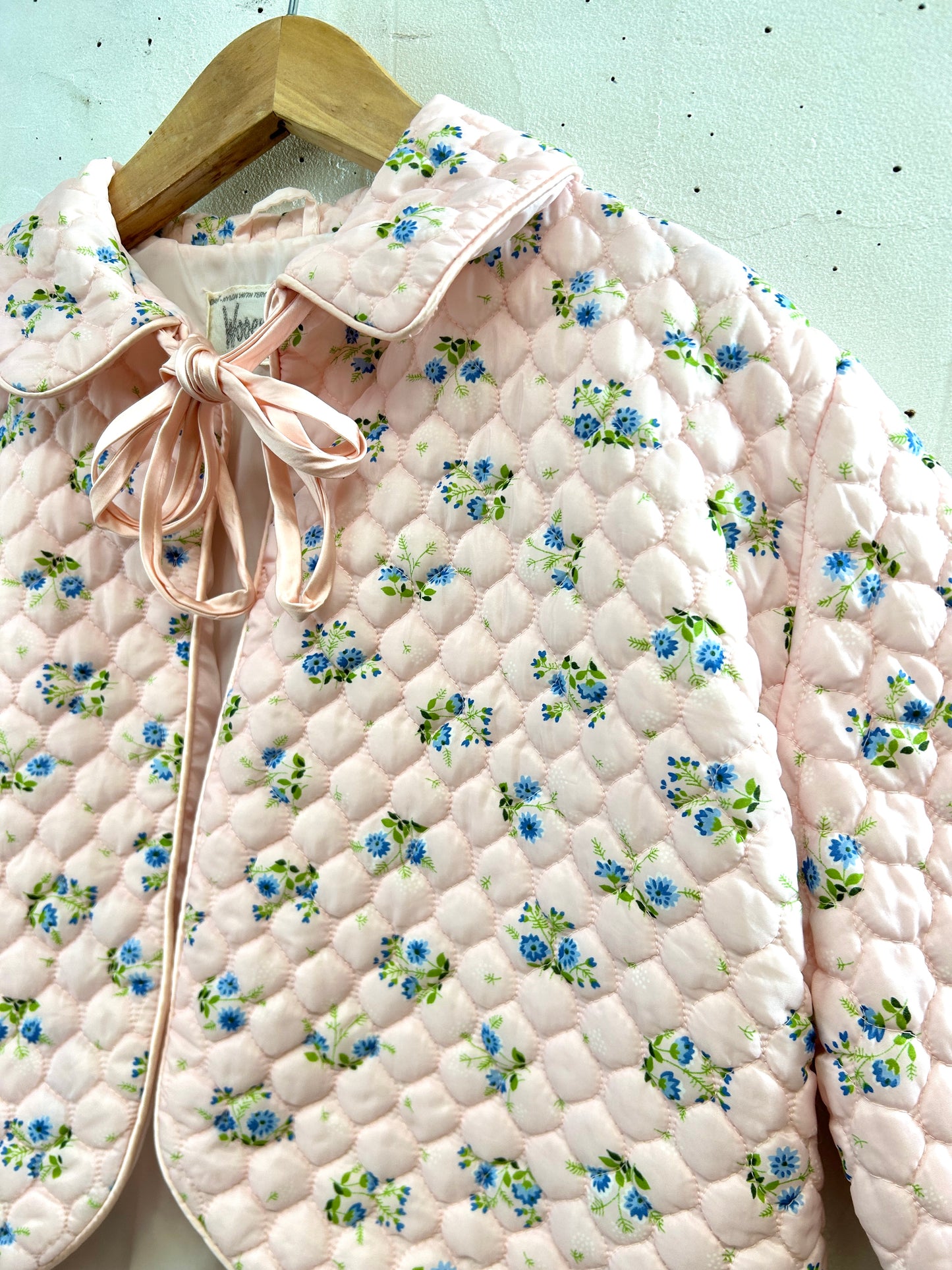 '60s Vintage Quilting Bed Jacket [L31054]