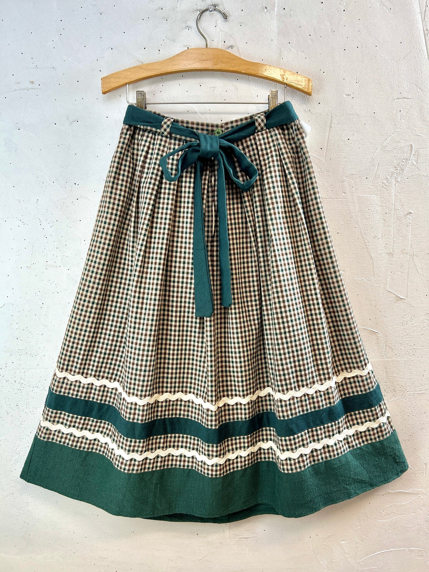 Vintage Plaid Skirt [K30889]