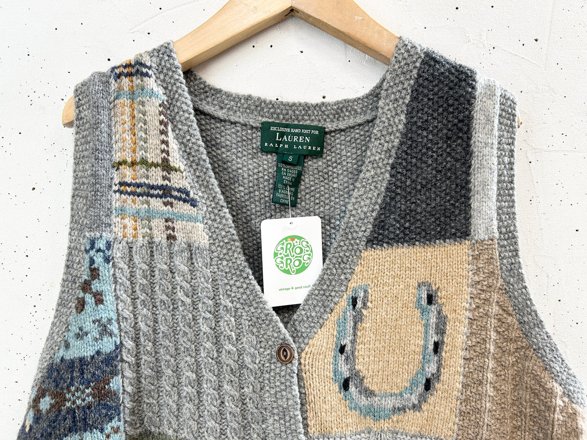 Vintage Knit Vest 〜Ralph Lauren〜  [J34340]