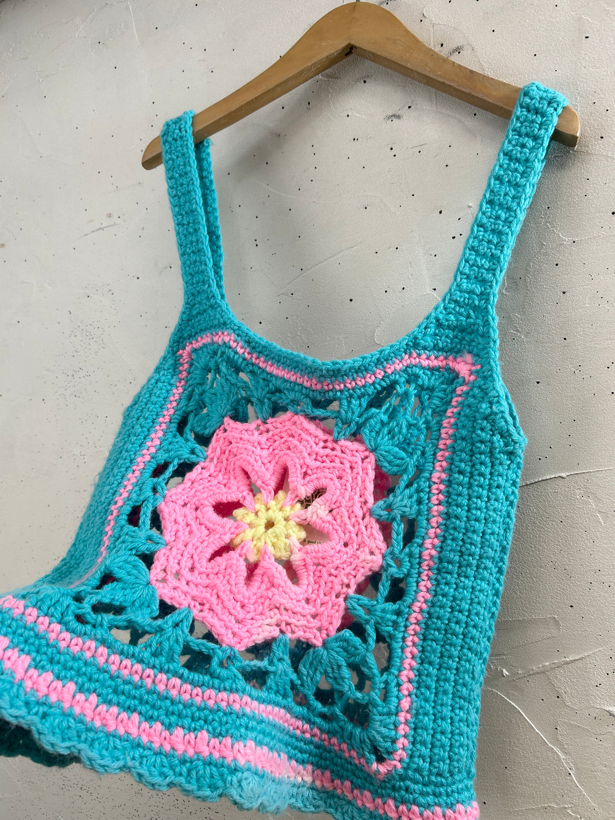 Vintage Granny Square Vest [I33769]
