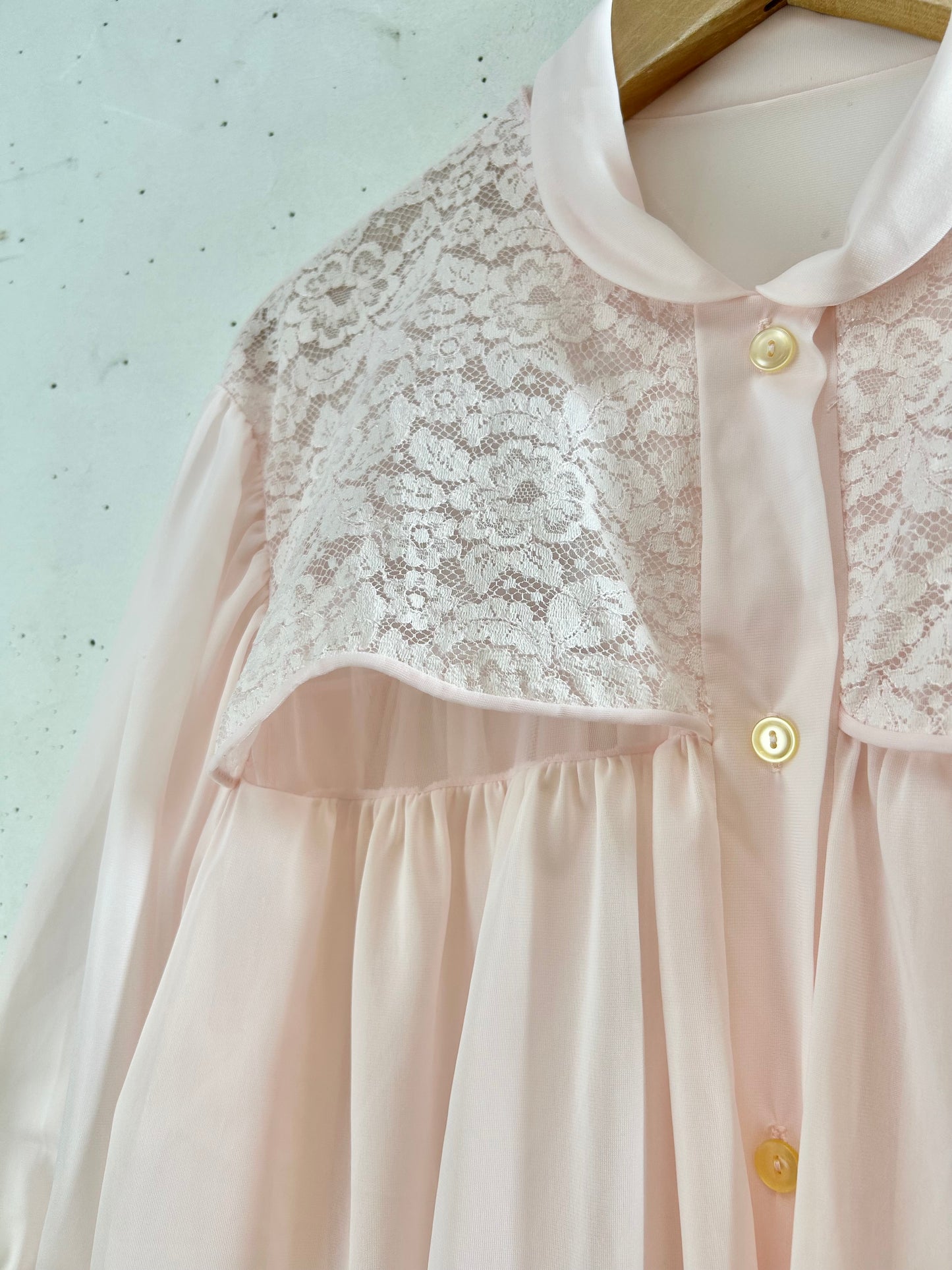 ’70s Vintage Lingerie Short Gown [G30673]