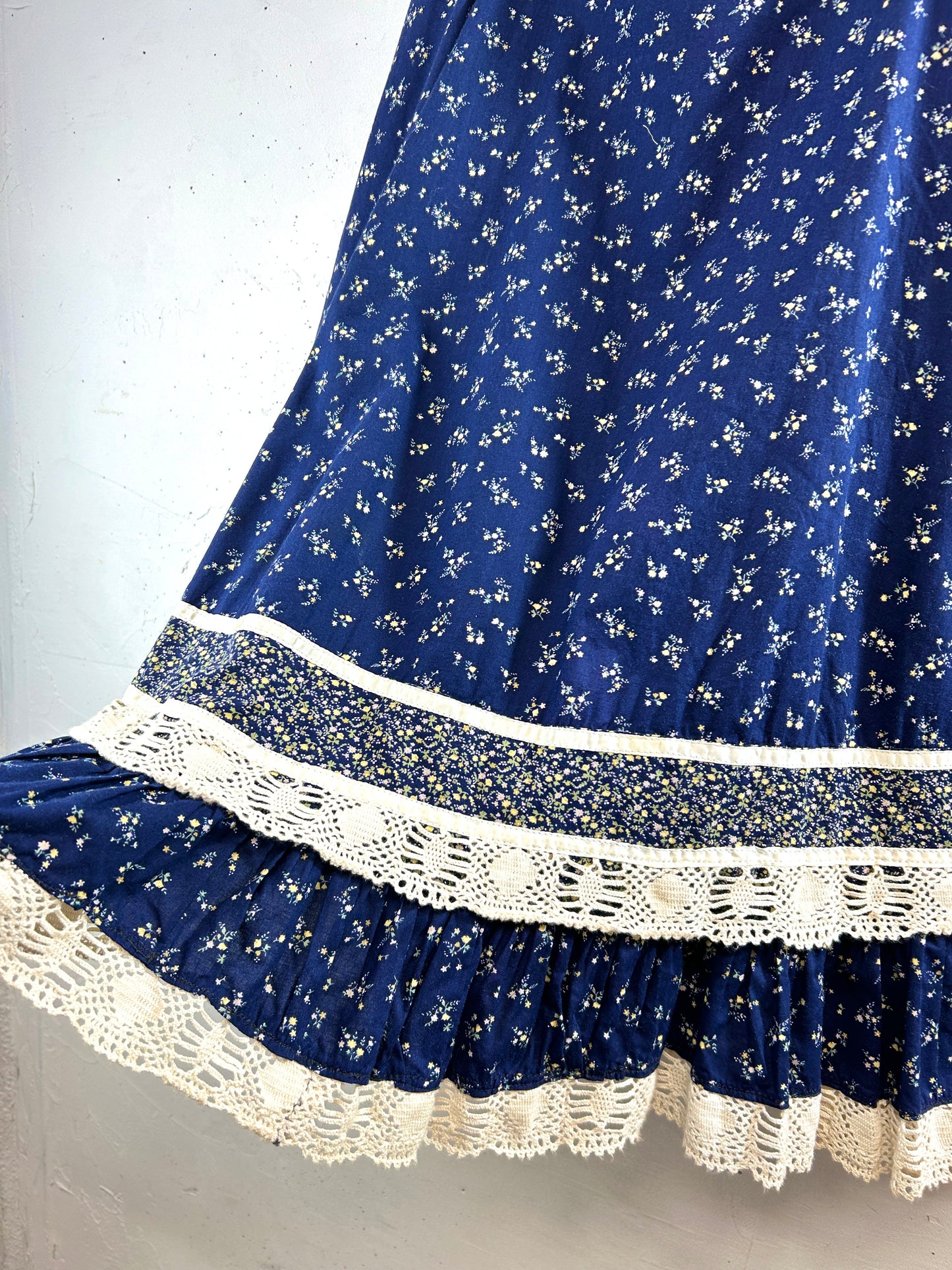 '70sVintage Tiered Skirt 〜Saucy Cats〜  [C31919]