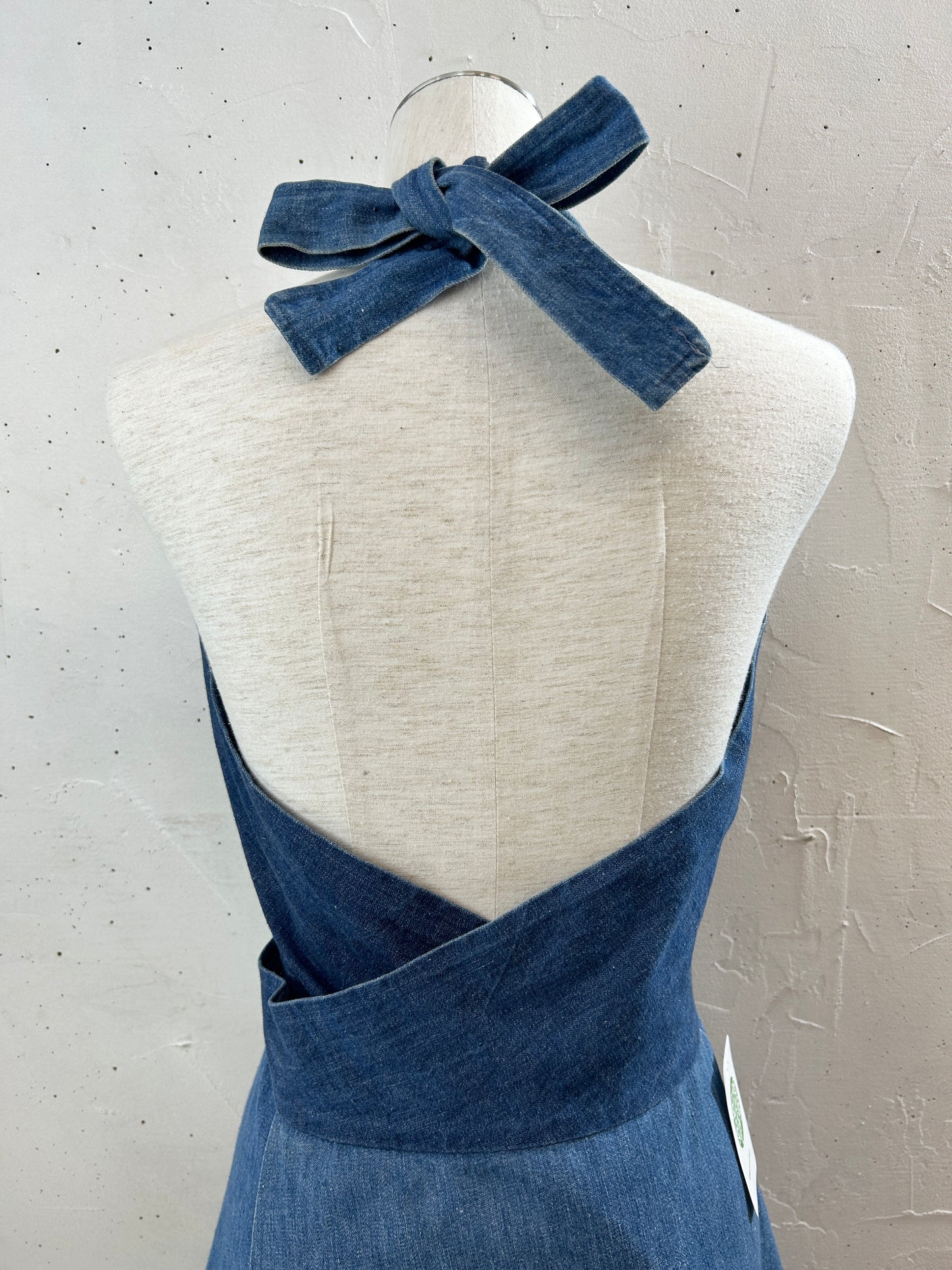 Vintage Dress '70s Denim [H30837]