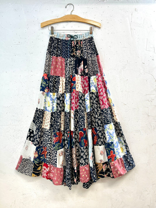 Vintage Patchwork Skirt [A31379]