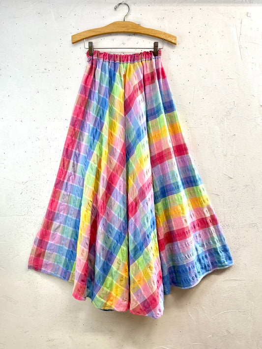 Vintage Plaid skirt [B31703]
