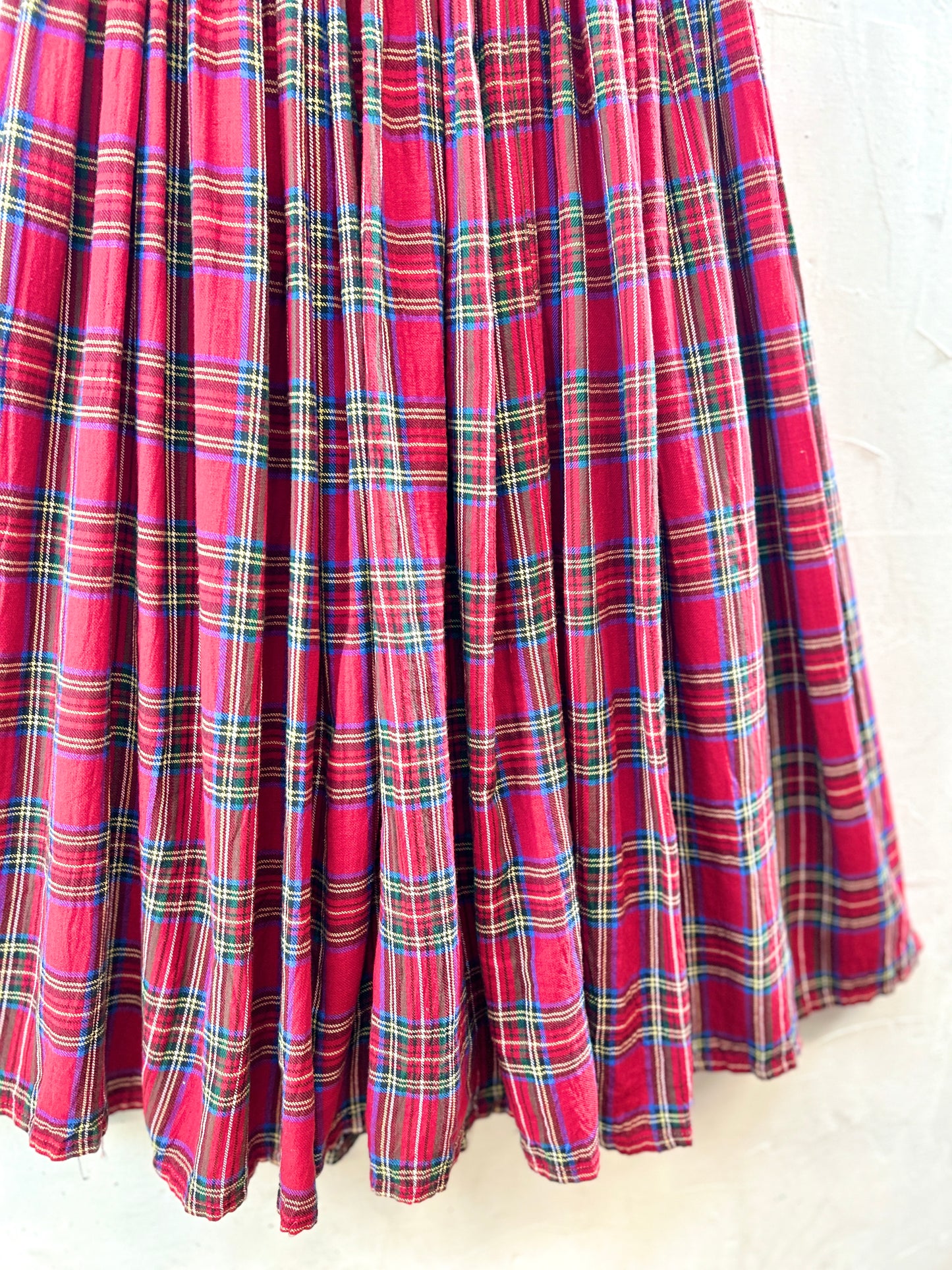 Vintage plaid Skirt [K30730]