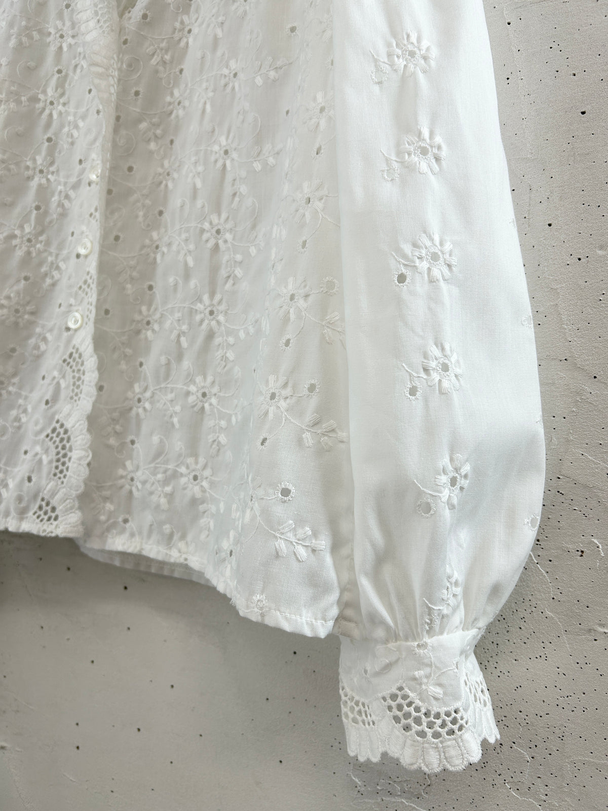 Vintage White Blouse [I33742]