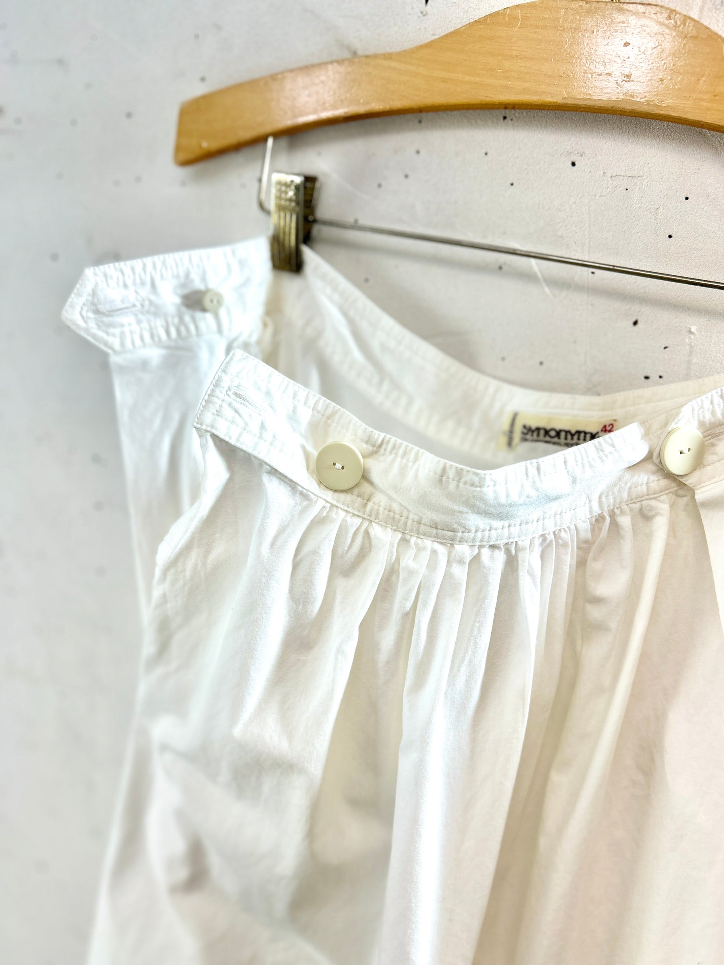 Vintage White Skirt MADE IN FRANCE [K30911]