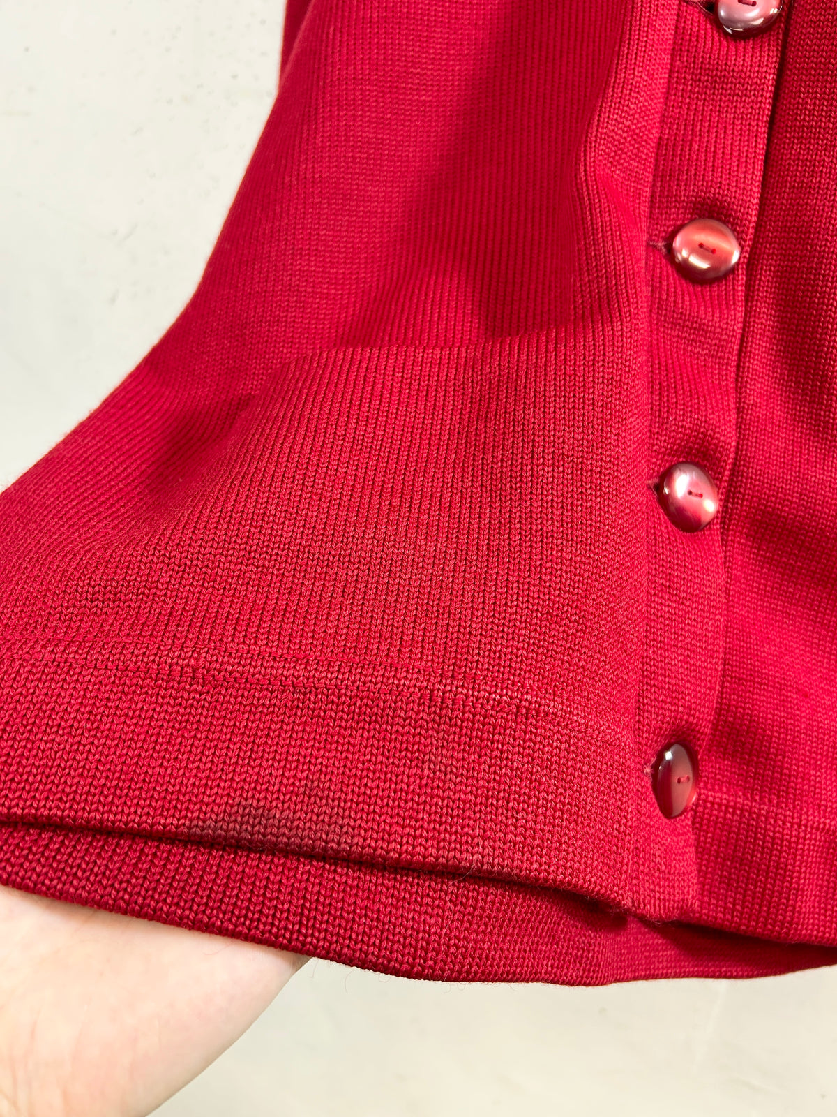 '60s Vintage Lettered Knit  Cardigan [I34043]