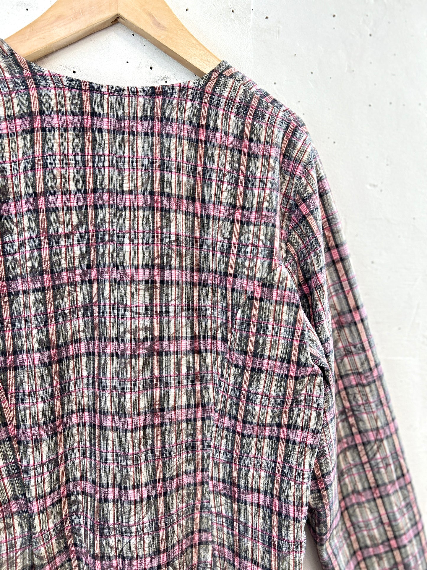 Vintage Plaid Dress [A31382]