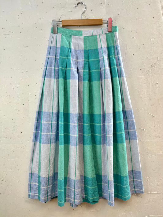 Vintage Plaid Skirt [G30724]