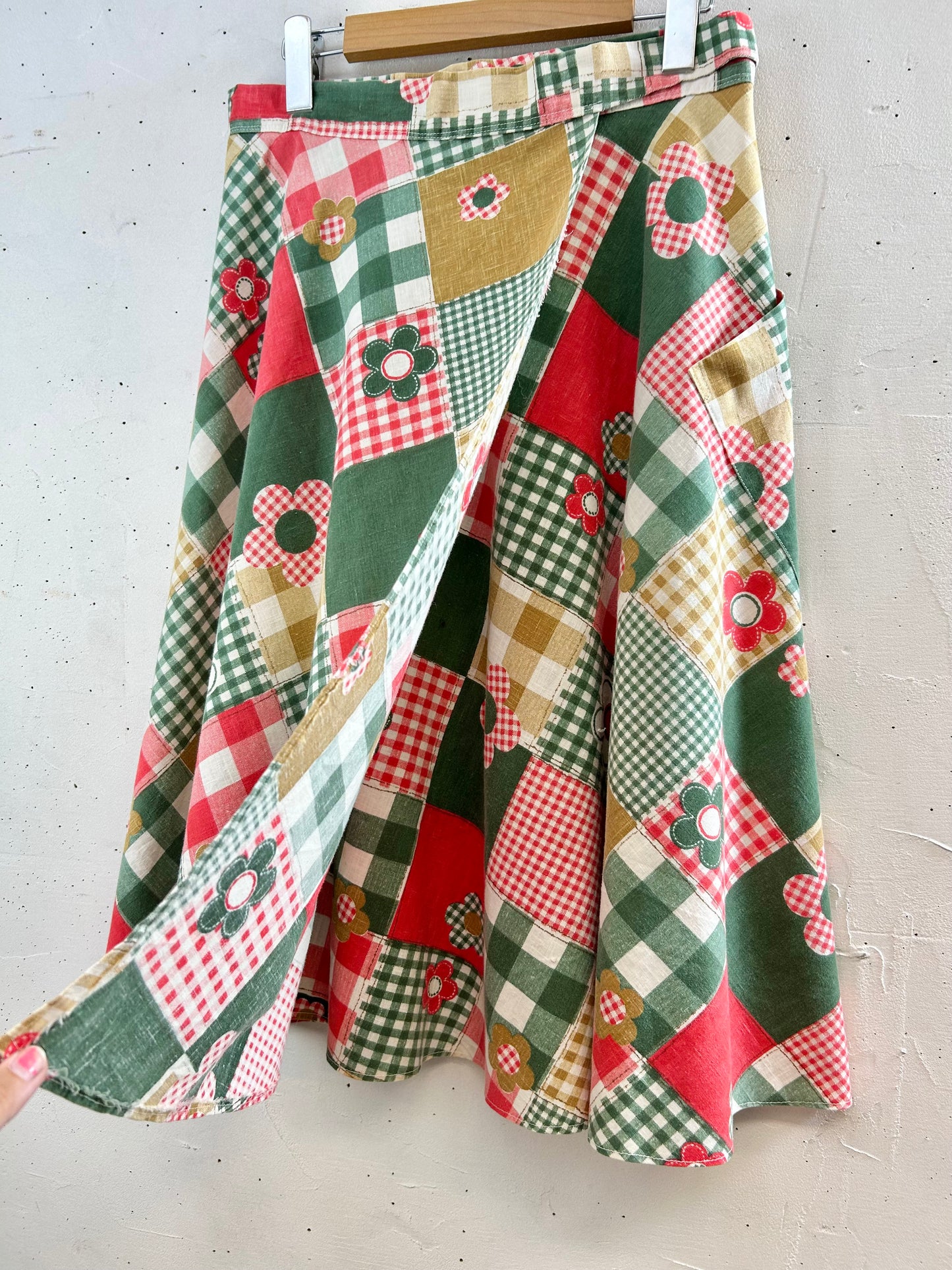 ’70s Vintage Wrap Skirt [G30725]