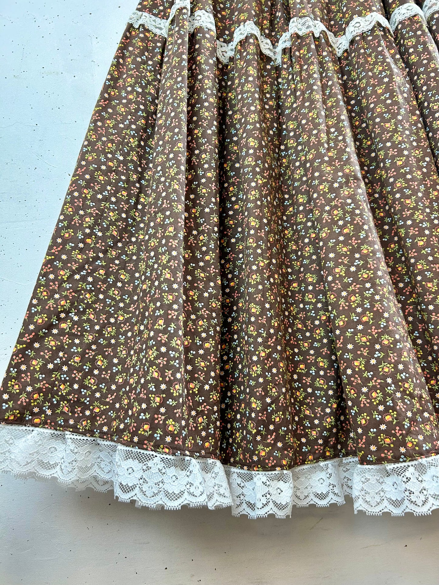 '70s Vintage Tiered Skirt [F30557]
