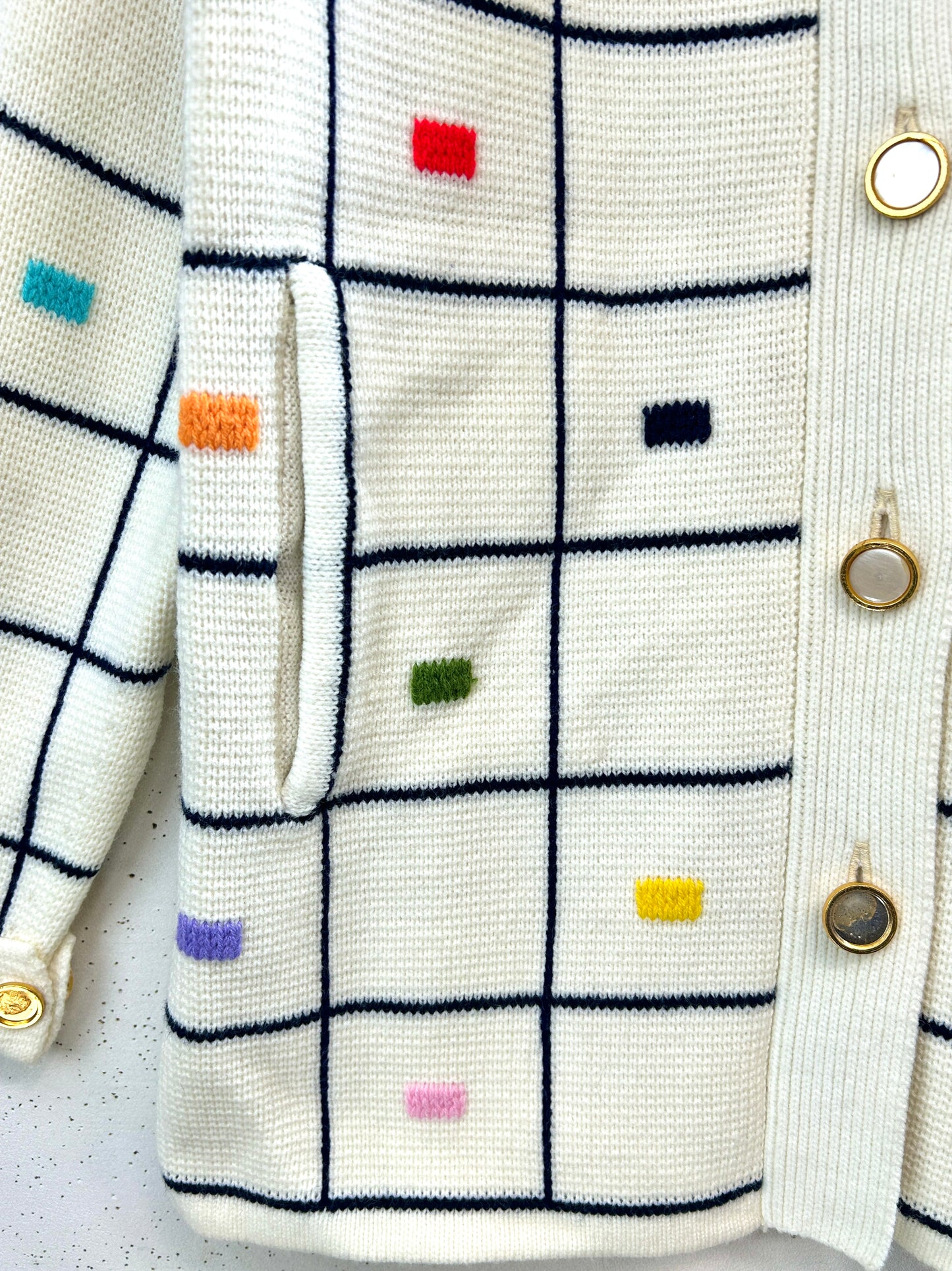 '60s Vintage Knit Cardigan [A31374]