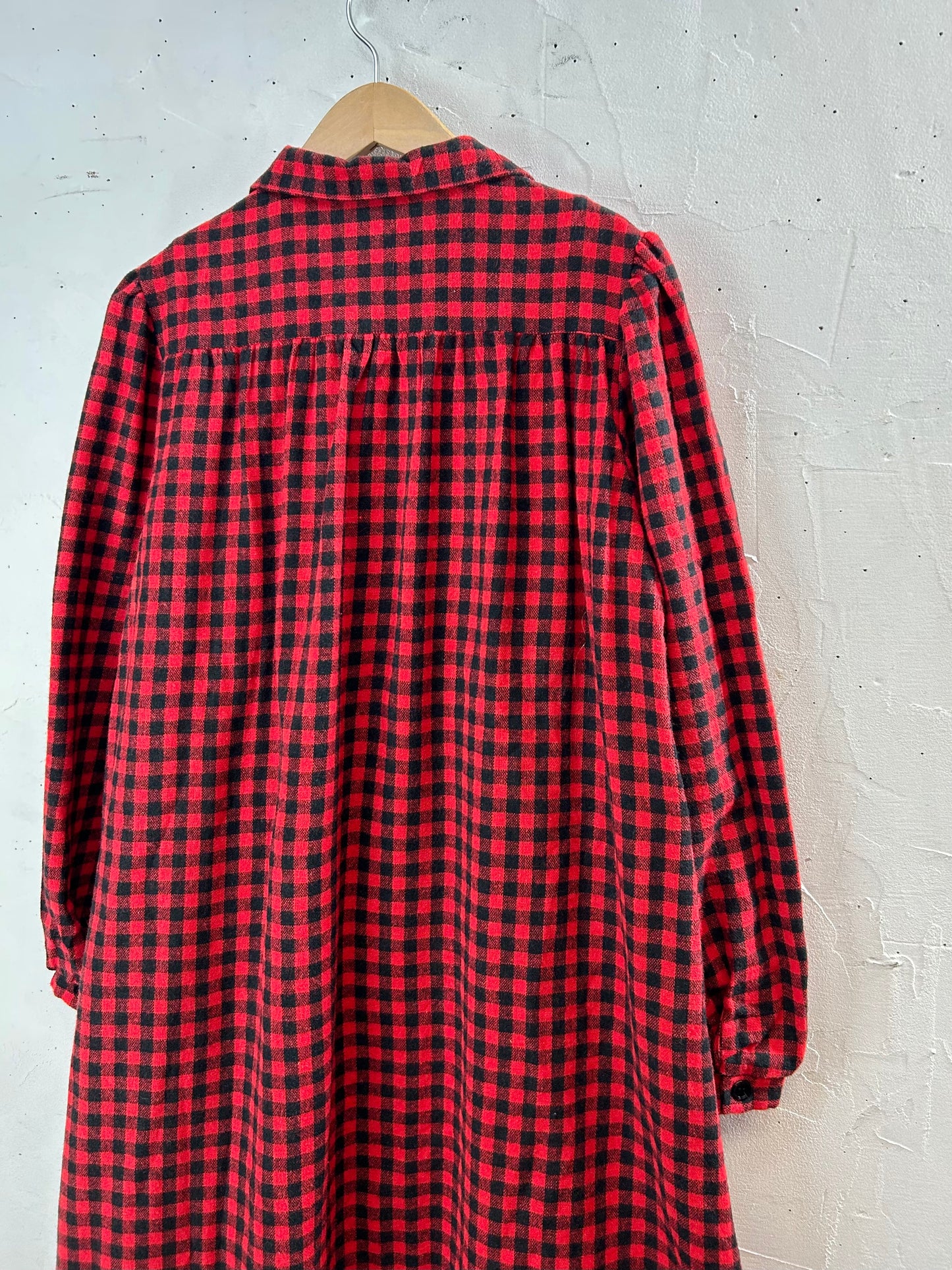 Vintage Plaid Dress [L29217]