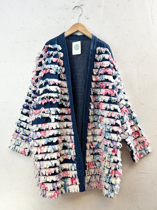 Vintage Denim Fringe Jacket [I30318]