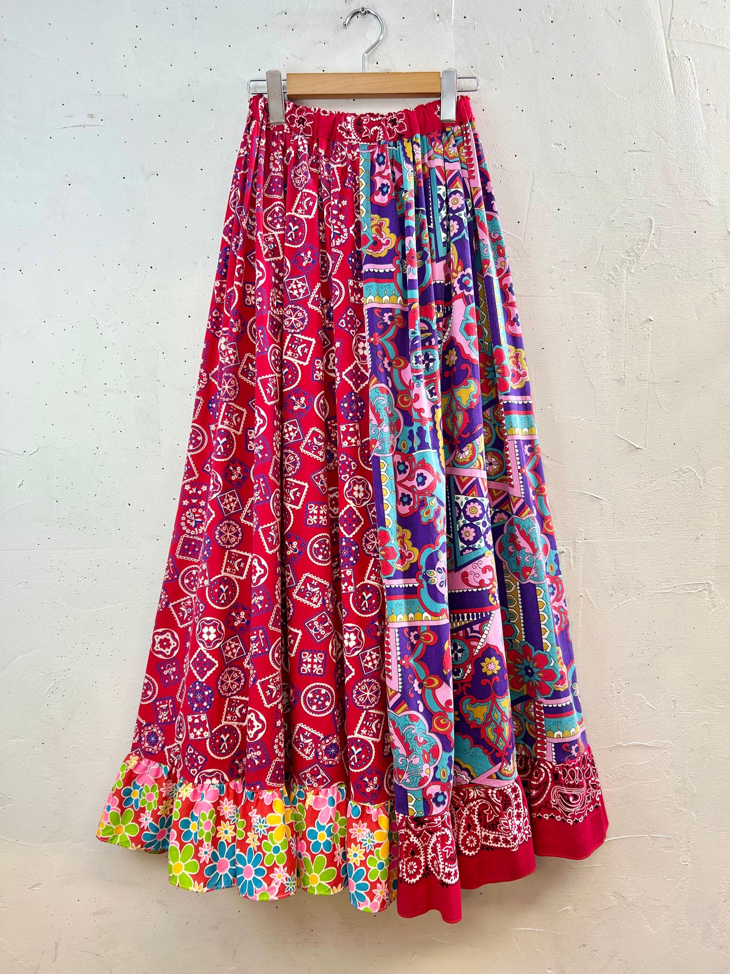 ’70s Vintage Crazy Pattern Skirt 〜Made Specially〜 [G30730]