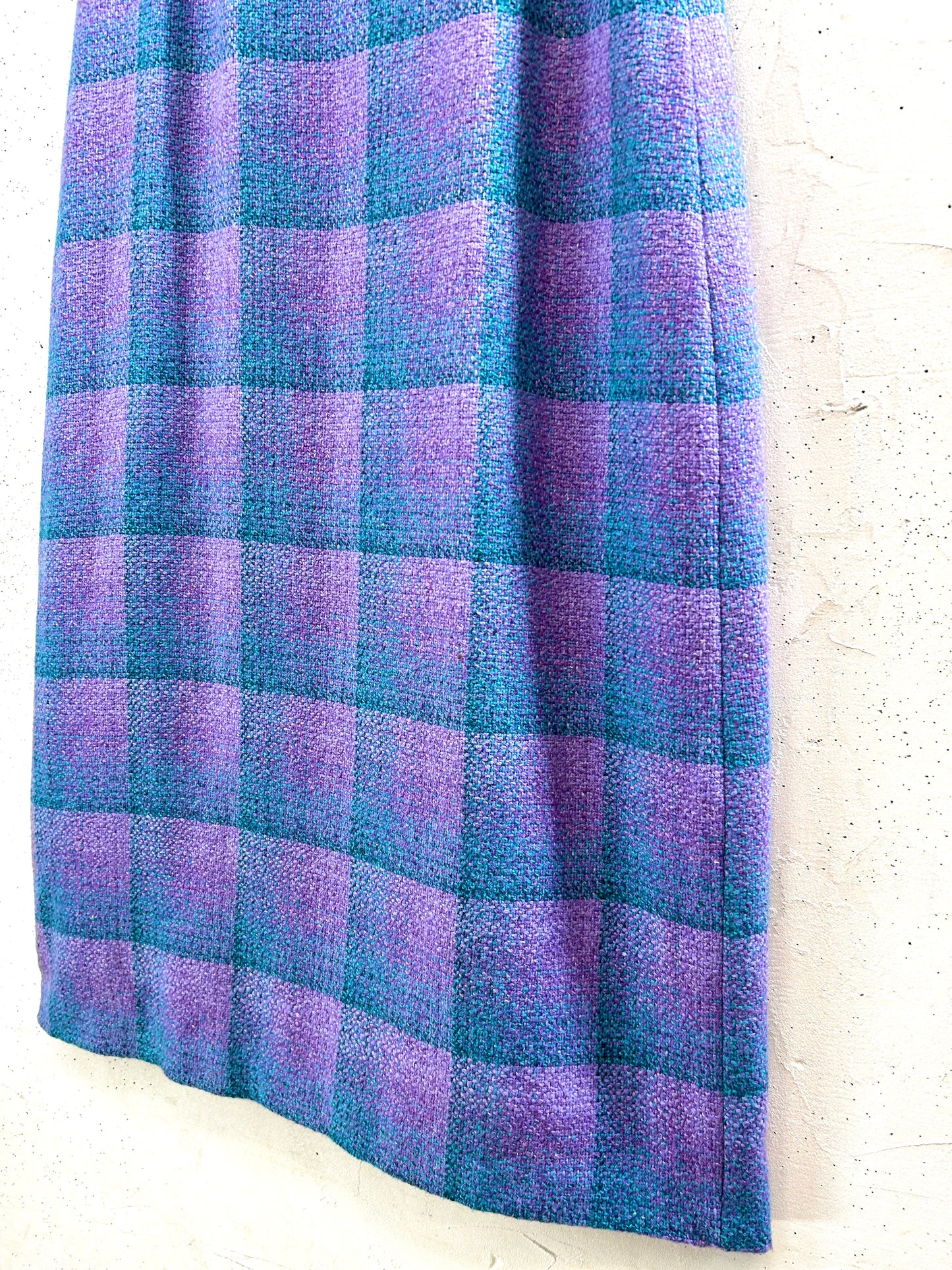 Vintage Plaid Long Skirt [K30932]
